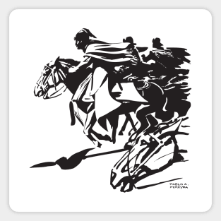 Gaucho Cavalry Charge by PPereyra Magnet